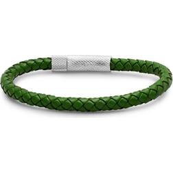 Steel By Design Steel by Design Men's Stainless Steel Leather Bracelet