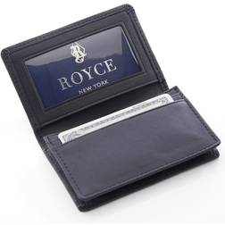 Royce Leather Deluxe Card Holder, Black