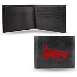 NCAA Nebraska Cornhuskers Embroidered Genuine Leather Billfold Wallet