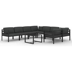 vidaXL 3107821 Conjunto de Sala de Exterior, 1 Mesa incl. 8 Sofás