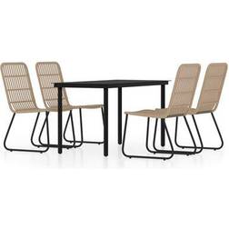vidaXL 3099163 Essgruppe, 1 Tisch einschl. 4 Stühle