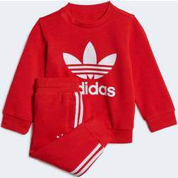 adidas Kid's Crew Sweatshirt Set - Vivid Red (HK7497)