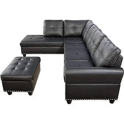 Devion Furniture Sectional Sofa 99.5" 4 Seater