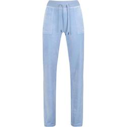 Juicy Couture Del Ray Classic Velour Pant - Della Robia Blue