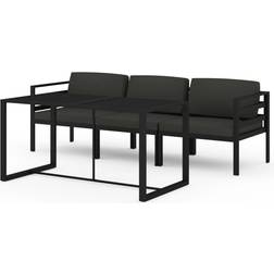 vidaXL 3115917 Lounge-Set, 1 Bord inkl. 3 Soffor