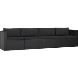 vidaXL 46558 Lounge-Set, Tisch einschl. 4 Sofas