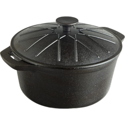 VonShef Cast Iron with lid 4.7 L 25 cm
