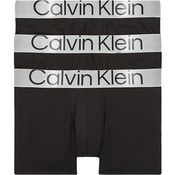 Calvin Klein Steel Cotton Trunks 3-pack - Black