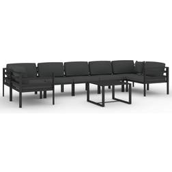 vidaXL 3107812 Conjunto de Sala de Exterior, 1 Mesa incl. 7 Sofás