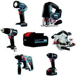 Erbauer Ext 18V 5Ah Li-Ion Cordless 6 Piece Power Tool Kit