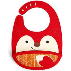 Uber Kids Skip Hop Zoo Silicone Bib Ferguson Fox Red