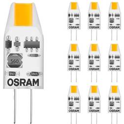 Osram Fordelspakke 10x Micro LED Pin G4 1W 100lm 827 ekstra varm hvid erstatter 10W