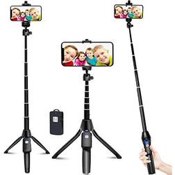 Selfie Stick, 40 inch Extendable Selfie Stick Tripod,Phone Tripod with Wireless Remote Shutter Compatible with iPhone 14 13 12 pro Xs Max Xr X 8Plus 7, Android, Samsung Galaxy S22 S21 and More