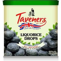 Taveners Liquorice Drops 200g