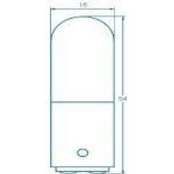 Barthelme 00122610 Lille rørlampe 220 V, 260 V 6 W, 10 W BA15d Klar 1 stk