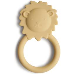 Mushie anneau de dentition lion soft yellow