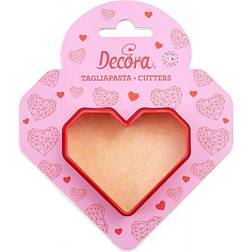 Decora Geometric Heart Utstickate Kakmått Hjärta Utstickare