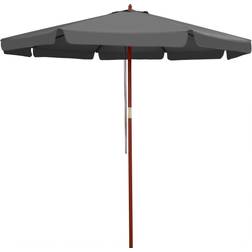 Kingsleeve UV Sun Parasol Wood 330cm Garden Umbrella Shade Balcony