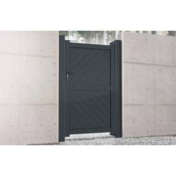 Pedestrian Gate 1000x1800mm Black Infill