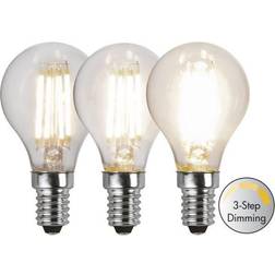 Star Trading LED-lampa E14 klotlampa Clear3-stegsdimmer, 4.2W(40W)