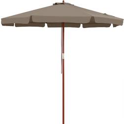 Kingsleeve UV Sun Parasol Wood 330cm Garden Umbrella Shade Balcony
