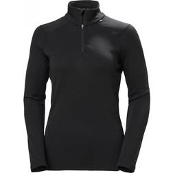 Helly Hansen Women's Lifa Merino Midweight Half-Zip Base Layer - Black