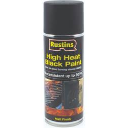 Rustins High Heat Paint Spray Black