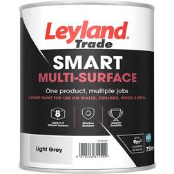 Leyland Trade Smart Multi Surface Paint Grey 0.75L