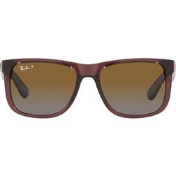 Ray-Ban Justin Polarized RB4165 - Transparent Dark Brown