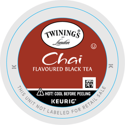 Twinings of London Chai Tea, Keurig K-Cup Pods, 24/Box TNA09954, Black