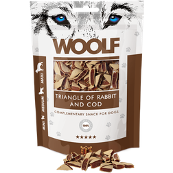 Woolf Triangolini Snack Per Cani - Triangolini Di Coniglio E Merluzzo