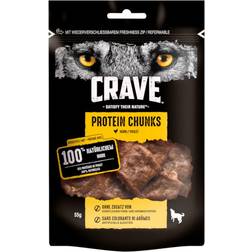 Crave Protein Chunks hundesnack Sparepakke: 6