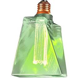 NEXT GLOW 20-Watt Equivalence Iceberg UL Dimmable Classic Pattern E26 LED Light Bulb Green Colored Glass 2000K (1-Bulb)