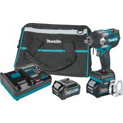 Makita 40V max XGT Brushless Cordless 4-Speed Mid-Torque 1/2 in. Impact Wrench Kit w/Detent Anvil, 2.5Ah