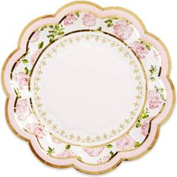 Kate Aspen Tea Time Whimsy 7 in Premium Paper Plates Set of 16