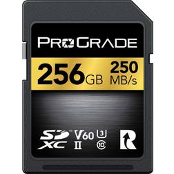 SD UHS-II 256GB Card V60 –Up to 130MB/s Write Speed and 250 MB/s Read Speed For Professional Vloggers, Filmmakers