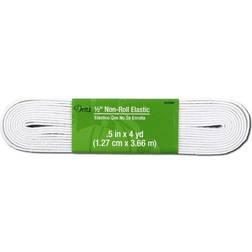 "Dritz 1/2" White Woven Non-Roll Elastic 4 Yards"