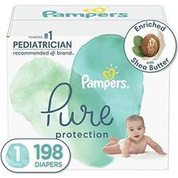 Pampers Pure Protection Diapers Size 1 4-7kg 198pcs