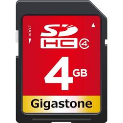 Gigastone 4 GB SD-kort SDHC klass 4 minneskort för foto video musik röstfil DSLR-kamera DSC videokamera inspelare uppspelning PC Mac POS