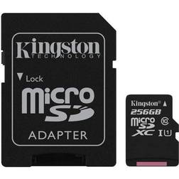 Kingston 256 GB micSDXC Canvas Select Plus 100R A1 C10-kort ADP (SDCS2/256GBCR)