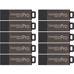 Centon DataStick Pro USB Flash Drives, USB 2.0, 4GB, Gray, Pack Of 100, S1-U2P1-4G100PK