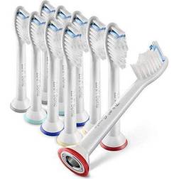 ZUVA Sonic 10-pack Electric Toothbrush Replacement Heads All Philips Sonicare Snap-On