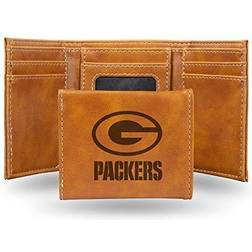 NFL Rico Industries Laser Engraved Trifold Wallet, Green Bay Packers