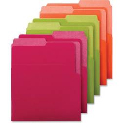 Smead Organized Up Heavyweight Dual Tab Vertical Colored File Folders, Letter
