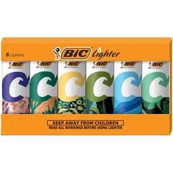 Bic Ecolutions Pocket Lighter 6-Pack of Ecofriendly Candle Lighters 100% Recycled Packaging 55% Recycled Metal 30% Carbon Offset