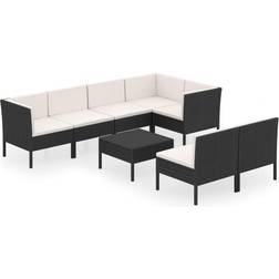 vidaXL 3094392 Conjunto de Sala de Exterior, Mesa incl. 7 Sofás