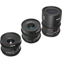 Venus Laowa MFT Cine Prime 3-Lens Wide + Macro Bundle 10mm, 17mm, 50mm