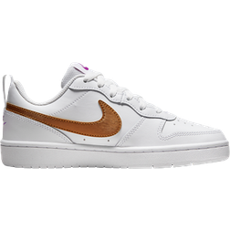 Nike Court Borough Low 2 SE GS - White/Vivid Purple/Metallic Copper