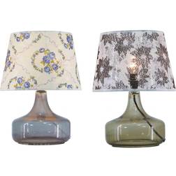 Dkd Home Decor Virágok Bordslampa 38cm 2st