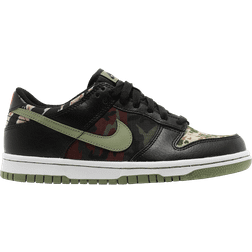 NIKE Dunk Low SE GS - Black/Oil Green/White/Total Orange